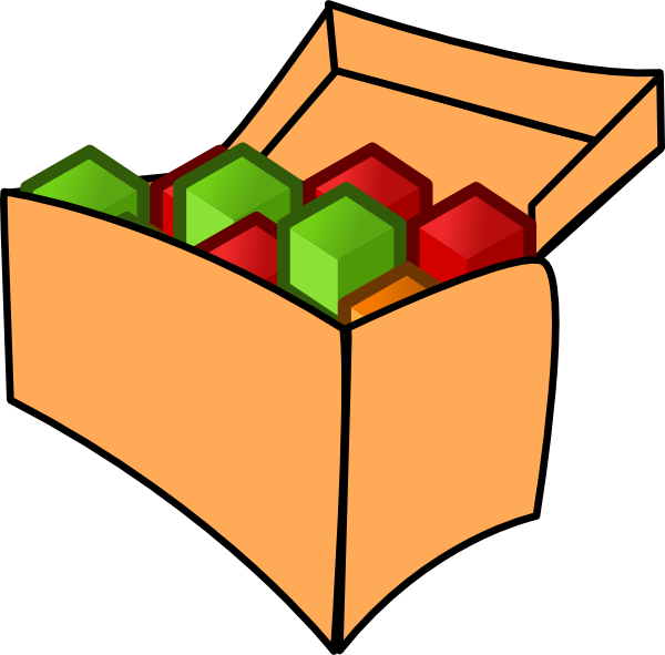 Tool Box With Cubes Clip Art - vector clip art online ...