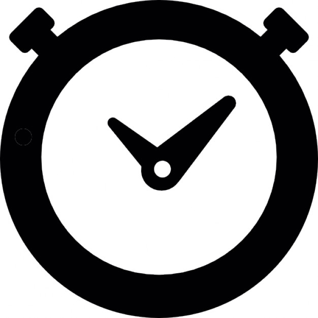 Timer round clock outline Icons | Free Download