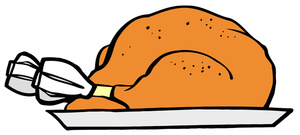 Turkey Clipart Image - Roasted Turkey Dinner For Thanksgiving