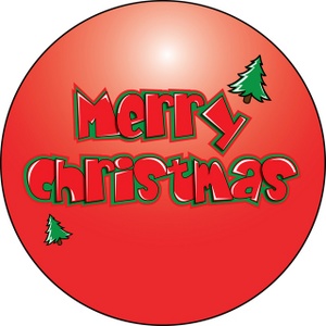 Free Merry Christmas Clip Art Image - Merry Christmas Graphic with ...