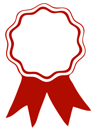 Red ribbon award clipart