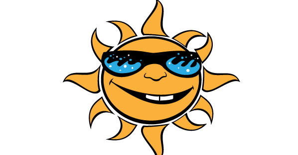 Sun with Glasses Vector | Vector Free | Free Vector Art Designs