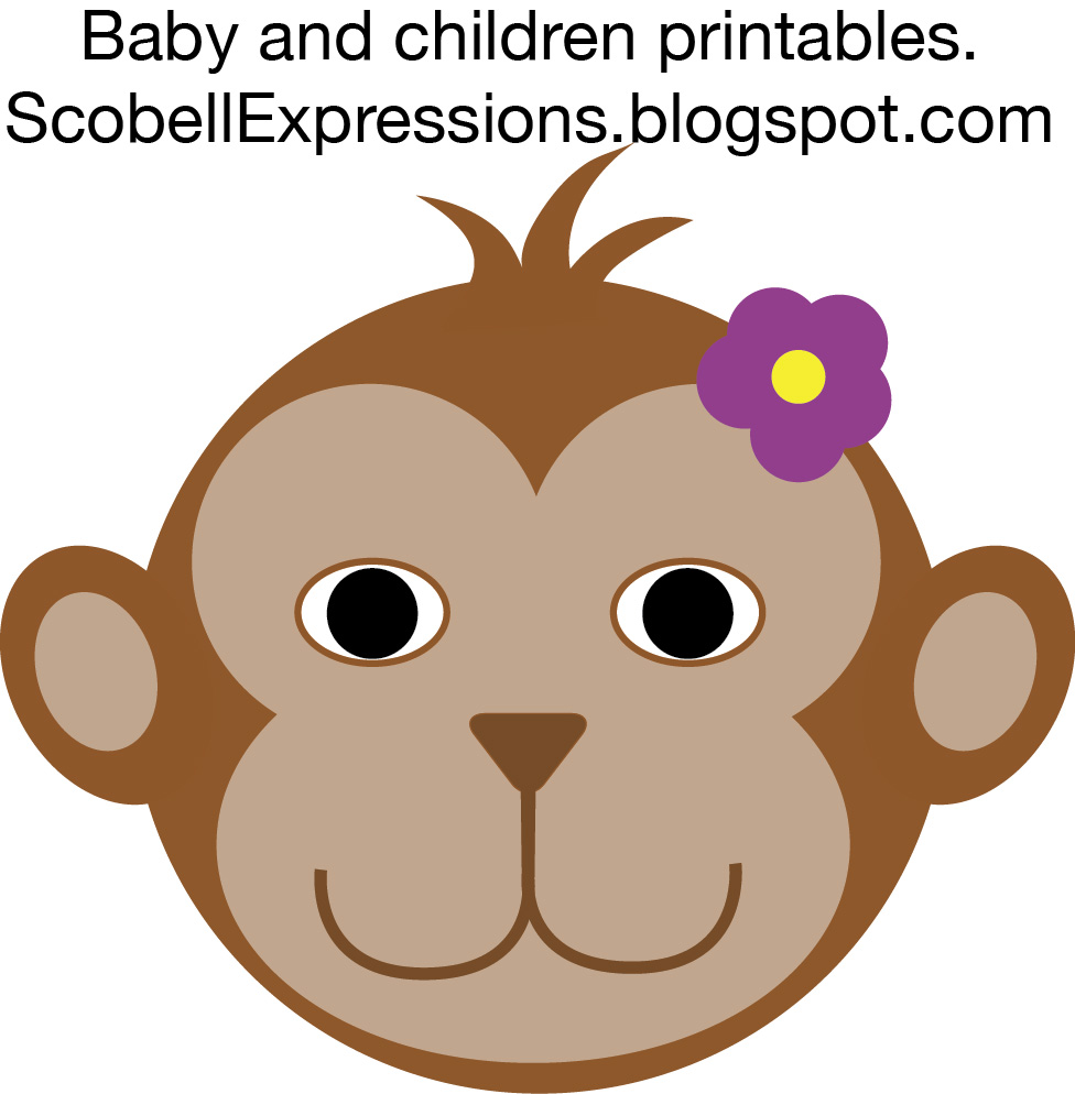 clipart of monkey face - photo #35