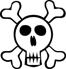animated skulls Colouring Pages