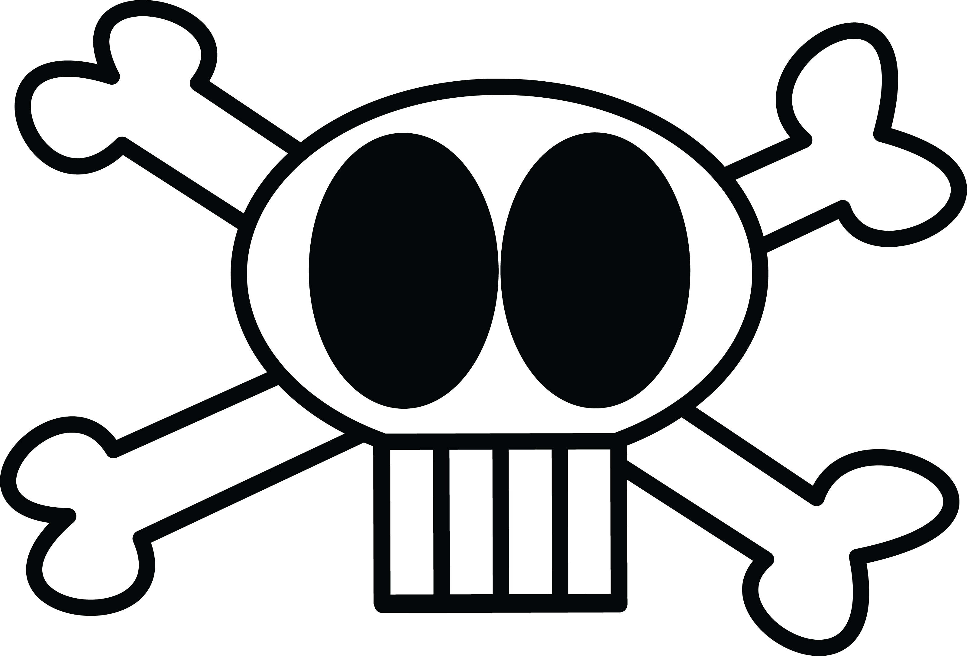 Free Clipart Illustration Of Skull And Crossbones by 000197