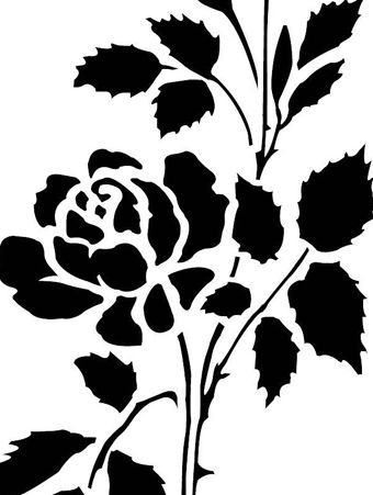 Printable Rose Stencils - ClipArt Best