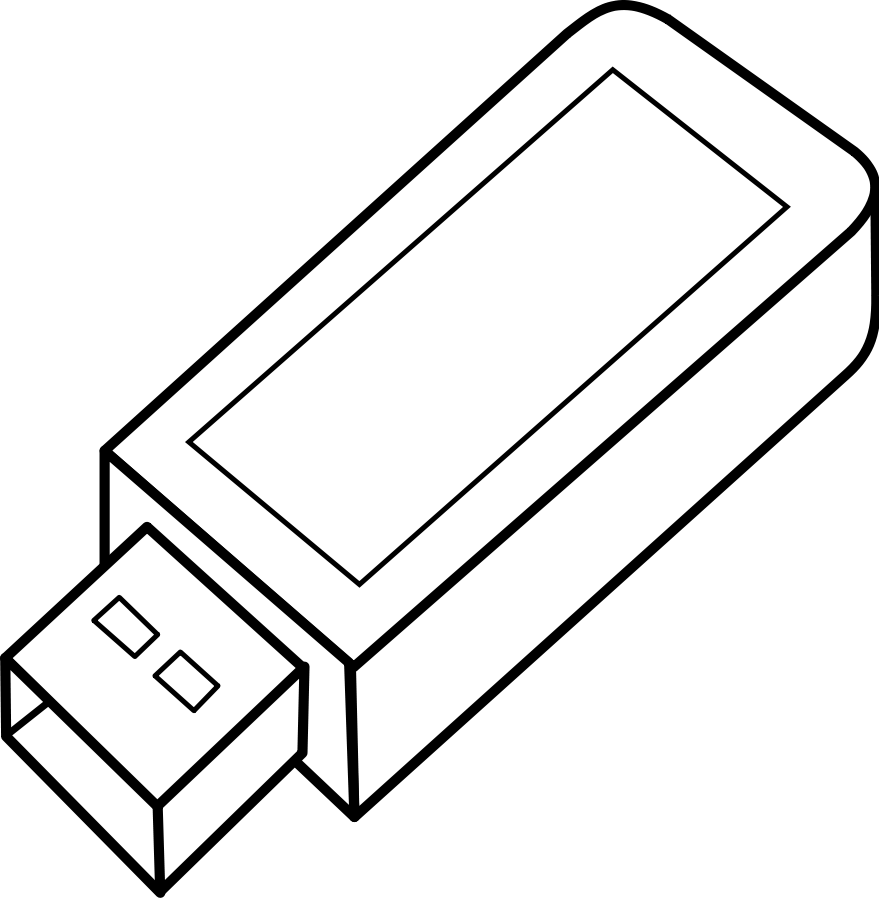 White USB Key Clipart, vector clip art online, royalty free design ...