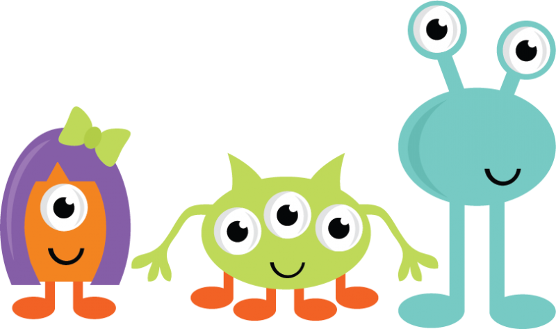 Cute Halloween Monster Clipart - Free Clipart Images