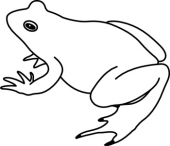 Frog Clipart Black And White