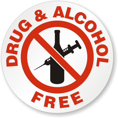 alcohol free pictures | Drug & Alcohol Free Hard Hat Decals (With ...