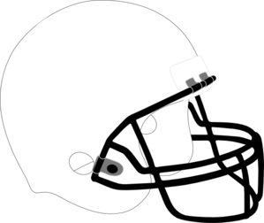 Clipart Football Helmet Black And White - Free ...