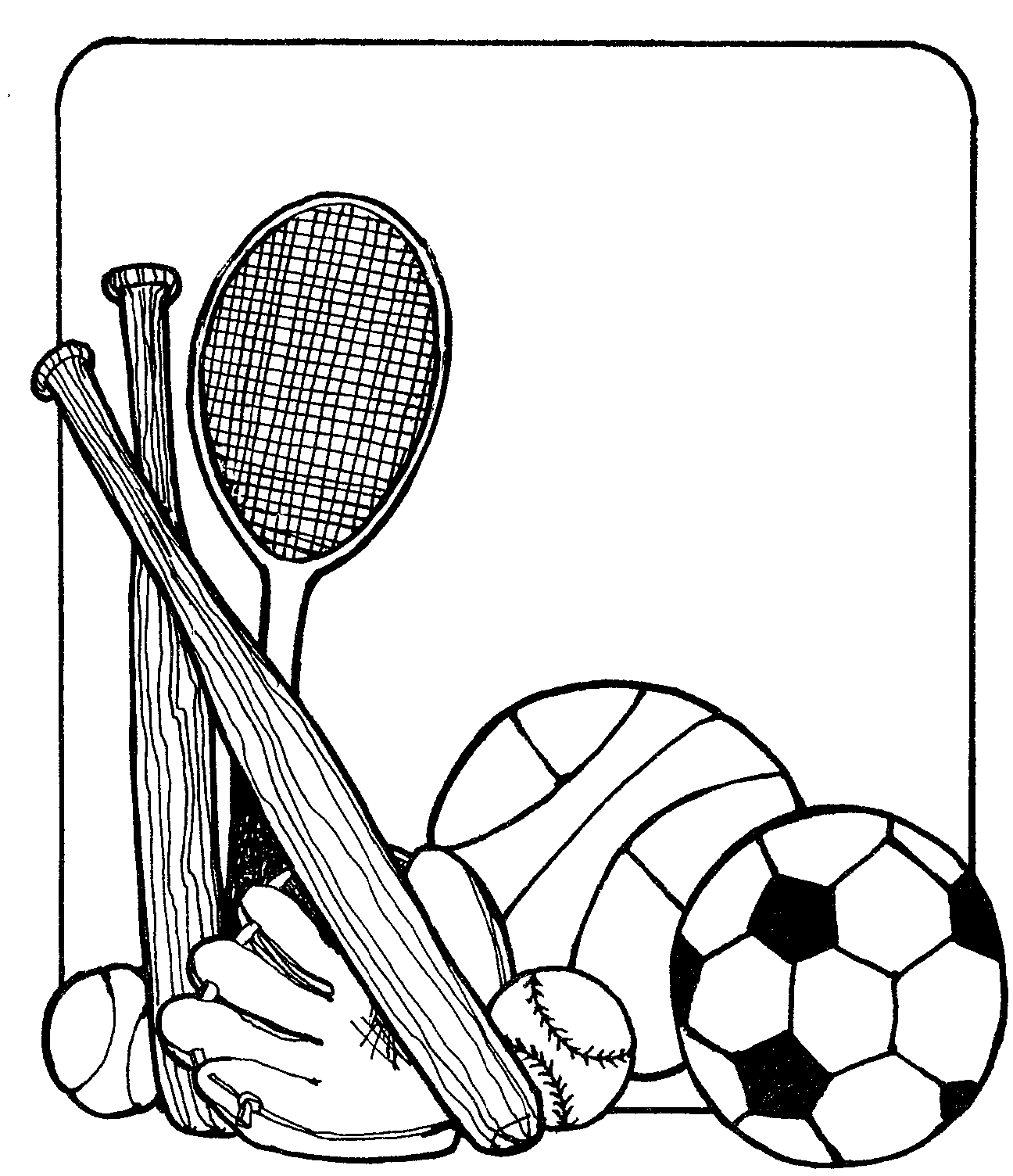 Sports Equipment Clipart - Free Clipart Images