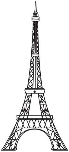 Vintage Eiffel Tower design (UTH4504) from UrbanThreads.com ...