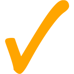 Orange check mark 7 icon - Free orange check mark icons