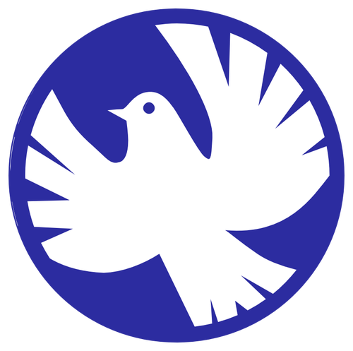 Vector image of a flying dove | Public domain vectors