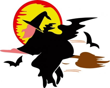 Lakeside Witch Over Harvest Moon clip art - Download free Other ...