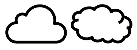 An iCloud-style cloud in PowerPoint — Presentation software and ...