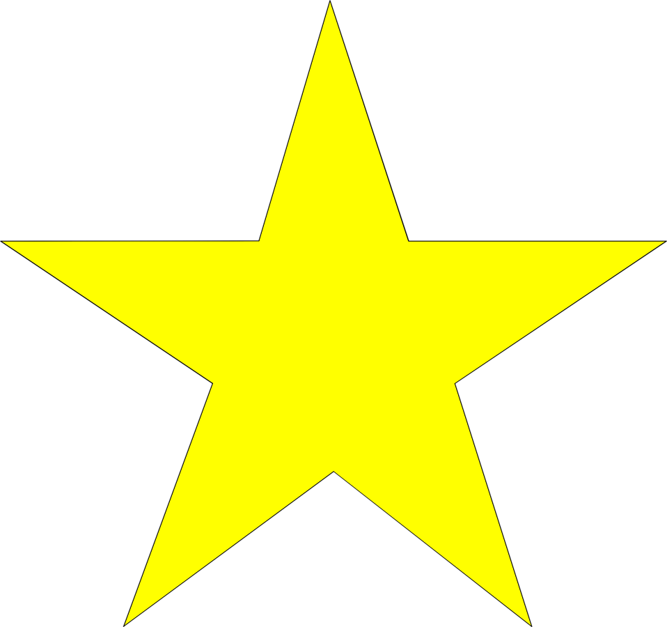 Yellow Star Clipart