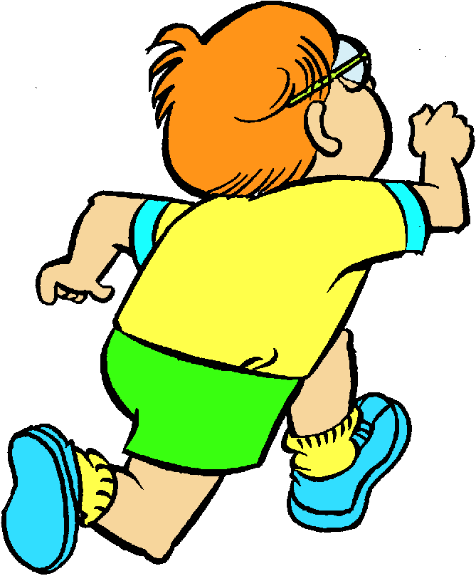 Boy Running Clipart