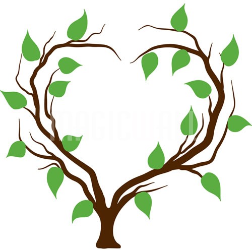 Wall Decals - Heart-shape Love Tree - Wall Stickers Canada
