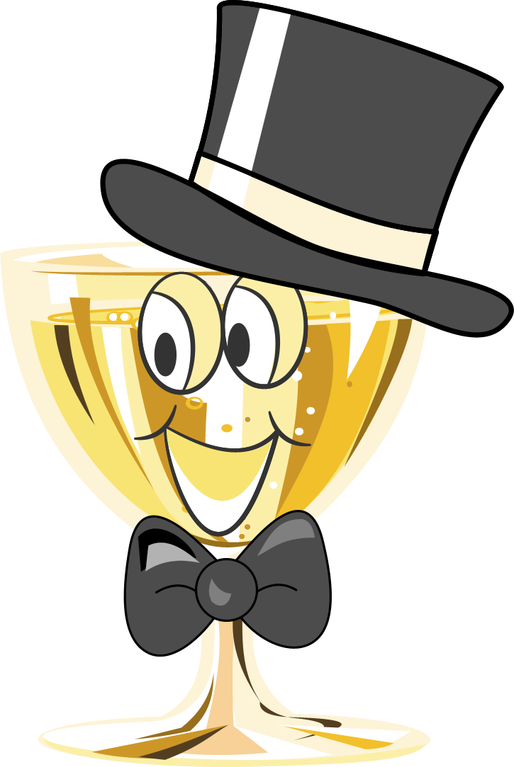 Free Champagne Glass Cartoon Male Graphic - Transparent PNG files ...