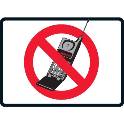 No Cell Phone Symbol Sign