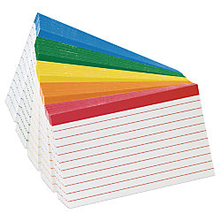 Oxford Color Coded Index Cards 4 x 6 Assorted Colors Pack Of 100 ...