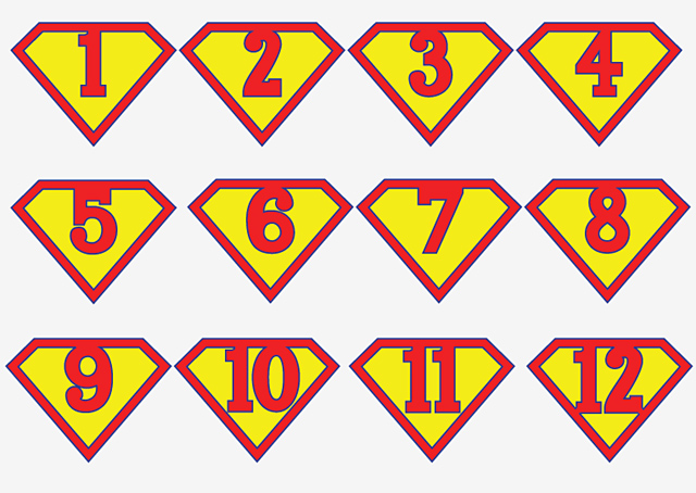 Printable Superman birthday banner for a super hero birthday party ...