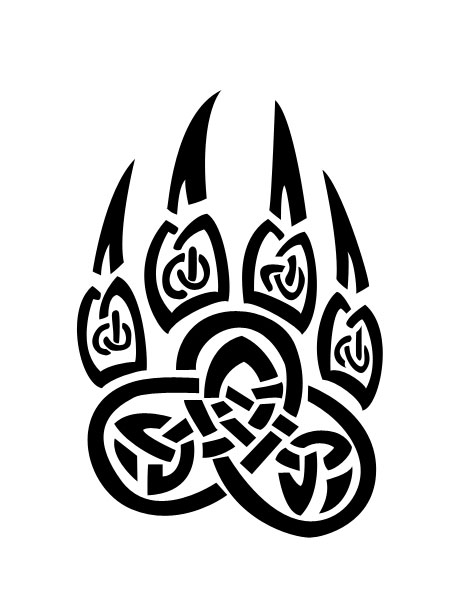 Bear Paw Tattoo Tribal - ClipArt Best