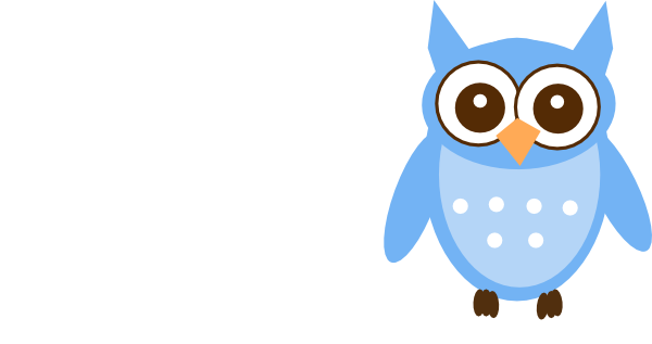 Cute Blue Owl Clip Art - vector clip art online ...