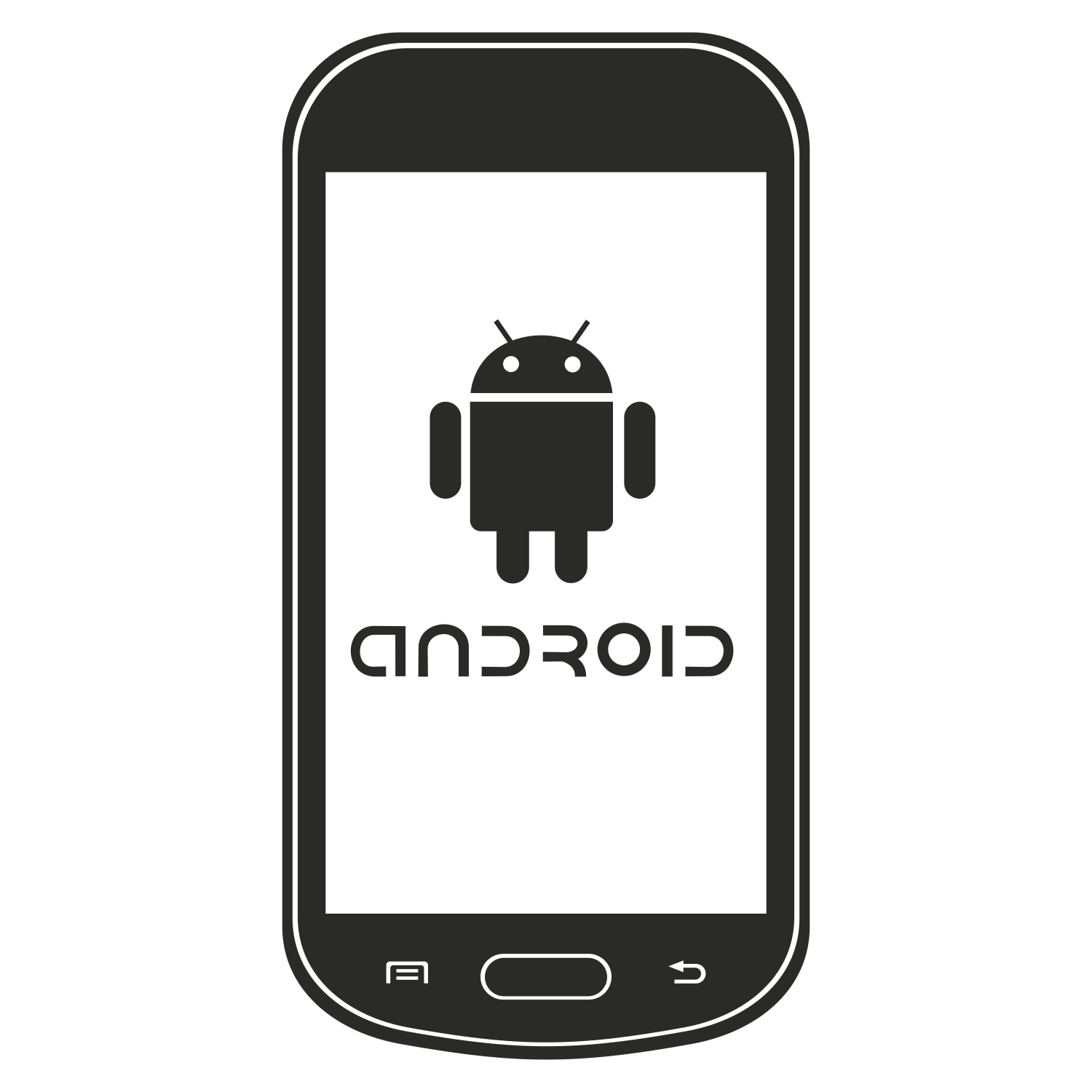 Vector For Free Use Phone With Android Logo Clipart Best Clipart Best