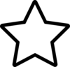 Outline Black Star - vector clip art online, royalty free & public ...