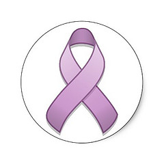 Lavender Cancer Ribbon - ClipArt Best
