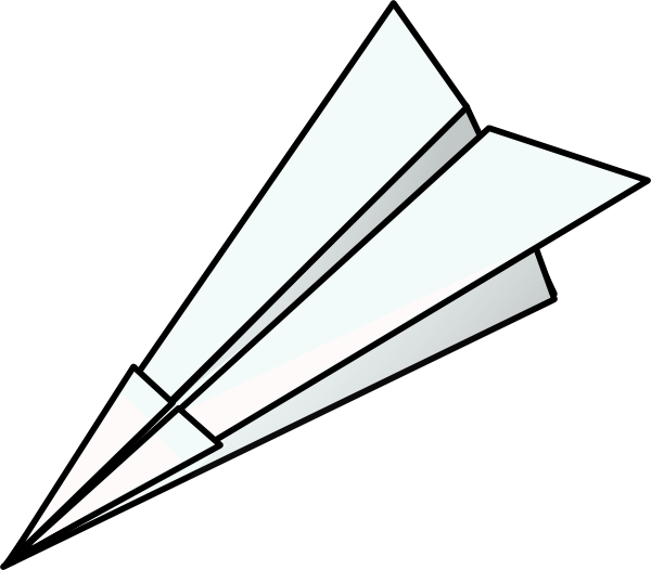 Toy Paper Plane clip art Free Vector