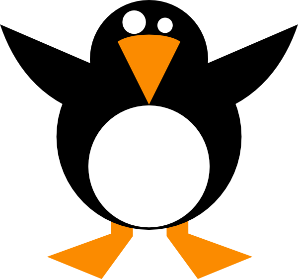 Simple Penguin Clip art - Technology - Download vector clip art online