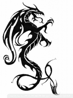 Dragon Logo HD desktop wallpaper