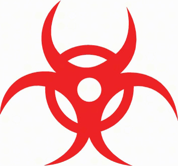 Red Biohazard Signs - ClipArt Best