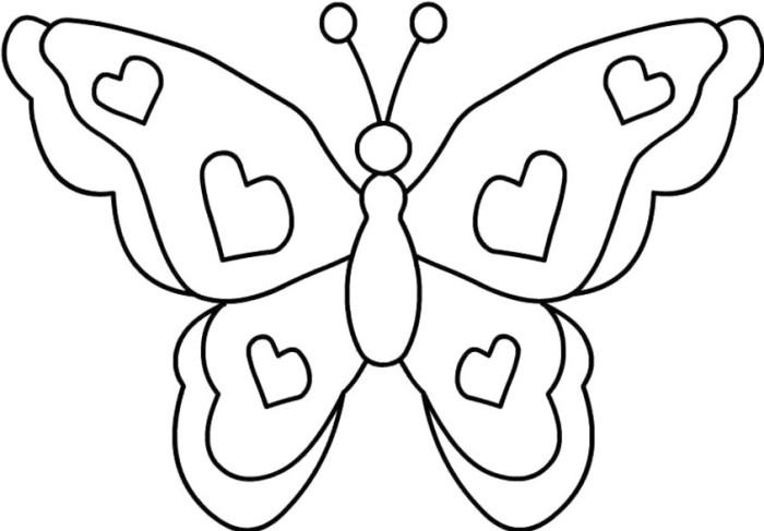 cartoon butterfly coloring pages - photo #35