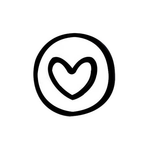 Design Stamp - Heart in Circle - Cool Tools