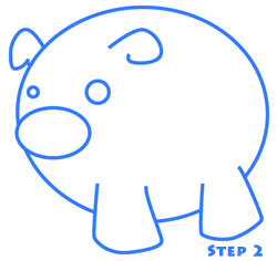 1,106 views Easy Cartoon Pigs Drawing Lesson