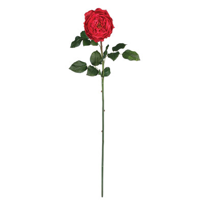 Nearly Natural 31" Large Rose Stem in Red | Wayfair