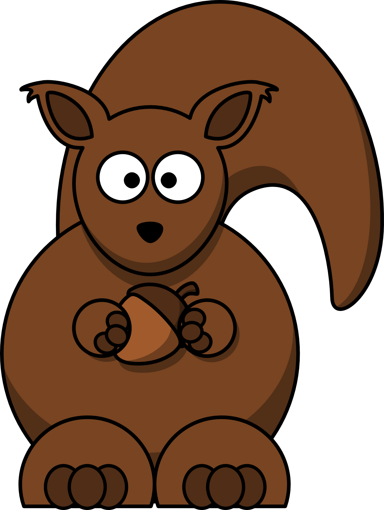 cartoon squirrel SVG