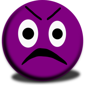 Angry Emoticon clip art - vector clip art online, royalty free ...