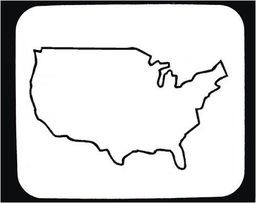 clipart of united states map outline - photo #36