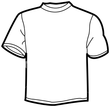 plain white t shirt drawing
