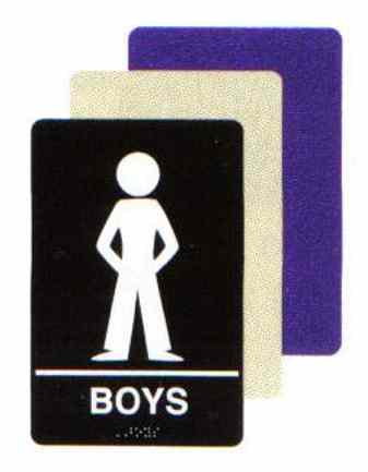 Boys Restroom ADA/Braille Sign