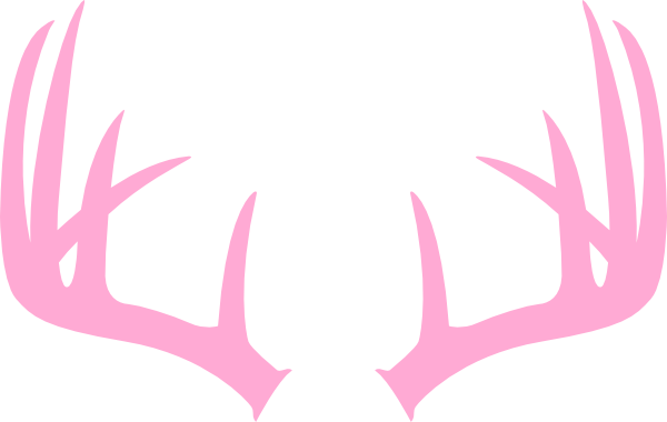 Pink Deer Antler Clip Art - vector clip art online ...