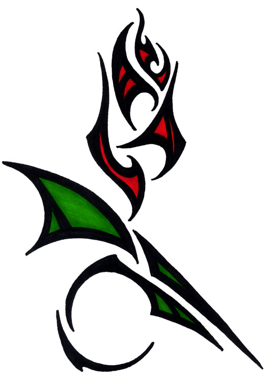 Tribal Knife with rose - ClipArt Best - ClipArt Best