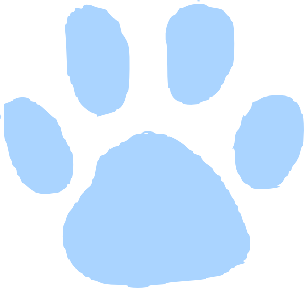 Blue Bear Paw Print Logo 51674 | DFILES