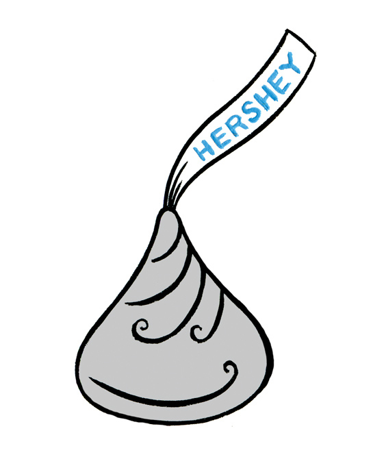 Clipart of hershey kiss